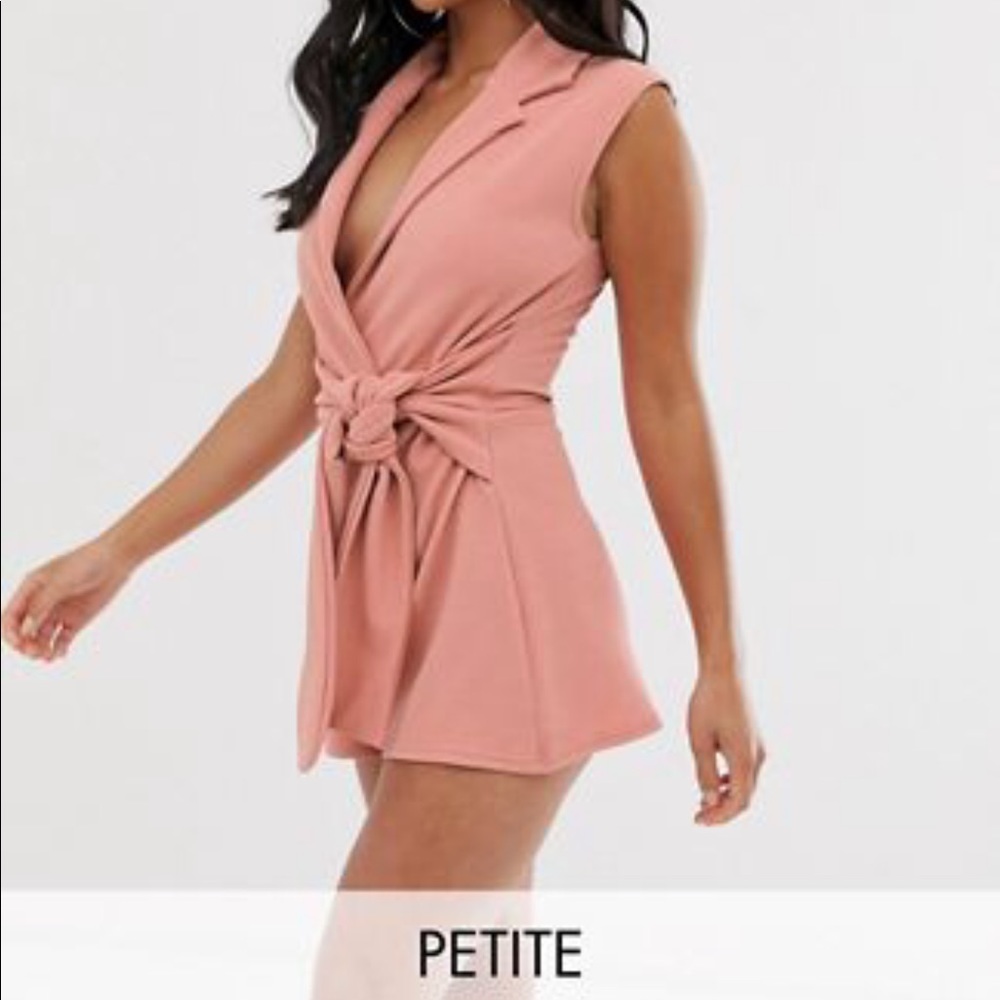 Pretty Little Thing Sleeveless Blazer Romper